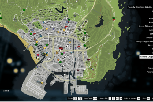 Realistic Street Location/Address Atlas Map